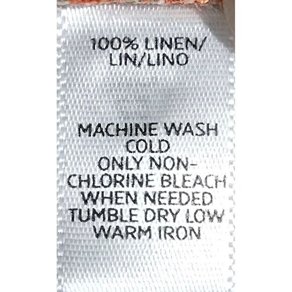 Loft sz 0 Orange & Purple Striped Mini Skirt W Pleats linen beach Nautical - Picture 9 of 11